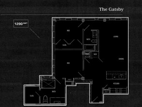 2 Beds • 2 Bath ARG-603 floor plan